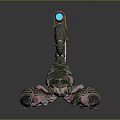 Fantasy Scorpion Character With Decorative Mechanical Back And Colorful Details