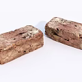 Rustic Red Bricks As Structural Building Components With Natural Textures 3d model