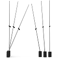 Minimalist Table Lamp With Multiple Slim Metal Arms And Modern Design For Home