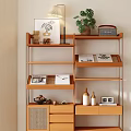 Nordic Rattan Storage Rack 3d model