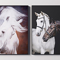 Modern Animal Painting Decorative Painting 3d model