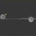 Durable Heavy Duty Trailer Frame Hardware Tools With Wheels And Yellow Components
