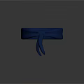 Blue Knitted Headband With Knot Design For Modern Fashion Accessory