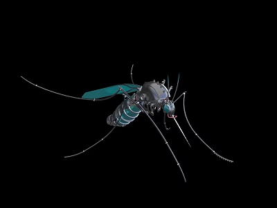 Mechanical Mosquito Electronic Device With Metal Components Green Accents And Insect Control Features 3d model