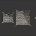 Woven Shell Shaped Furniture Set With Modern Artistic Design And Textured Patterns