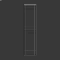 Tech Exhibition Hall Display Featuring Modern Wooden Drawer Cabinet With Sleek Design