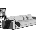 Minotti Multiplayer Sofa Module Sofa Minimal Sofa 3d model