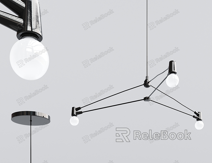 Modern chandelier multi-head chandelier model