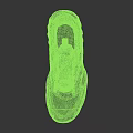 White Running Shoes with Red Green Accents Mesh Upper Cushioned Sole Nike Logo
