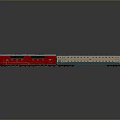 train light rail subway high-speed rail EMU modern train high-speed train high-speed locomotive EMU 3d model