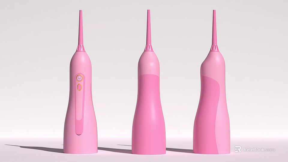 Pink Oral Irrigators With Different Designs 3d model