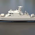 Cruise ship frigate warship destroyer warship missile ship low face number low model simple model game film and television class super realistic 3d model