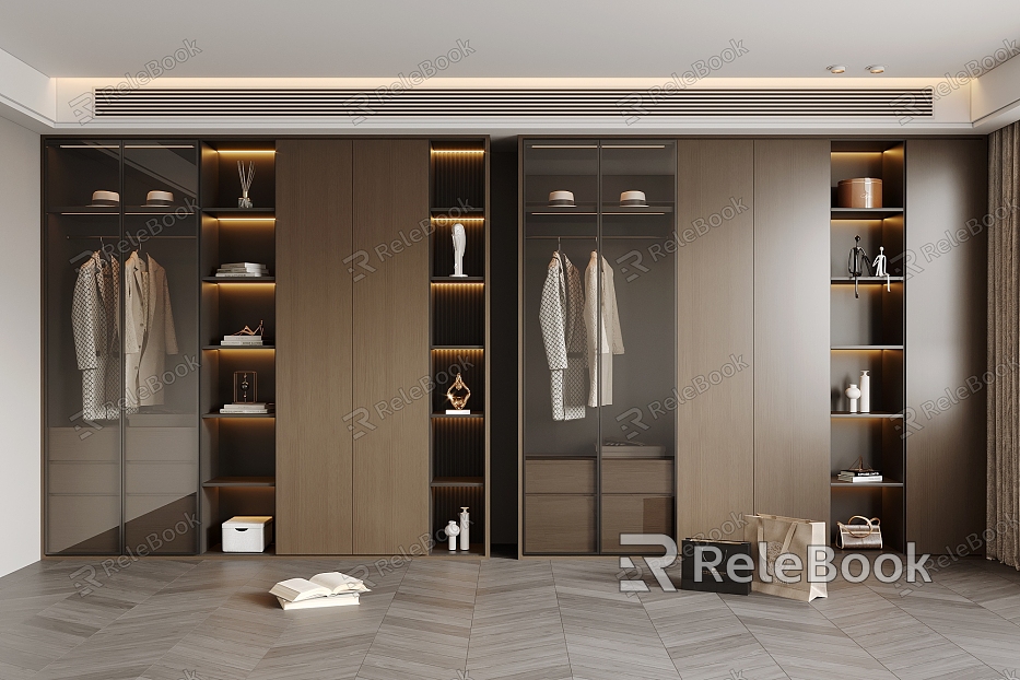 Italian Light Luxury Wardrobe model