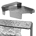 Modern Metal Panel With Hammered Textured Surface For Contemporary Furniture Design