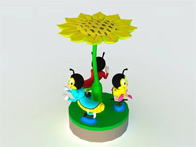 Modern Amusement Equipment Bee Paradise Small Turnaround 3d model
