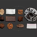 Assorted Delicious Desserts Including Chocolate Cakes Marshmallows Fudge Brownies And Sweet Treats