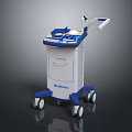Mindray Professional Medical Cart With Blue White Design Control Panel And Wheels