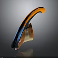 Colorful 3D Character And Creature Model With Vibrant Curved Design And Detailed Texture