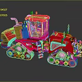 Modern Red Tracked Agricultural Machinery Featuring Spacious Cab And Durable Design