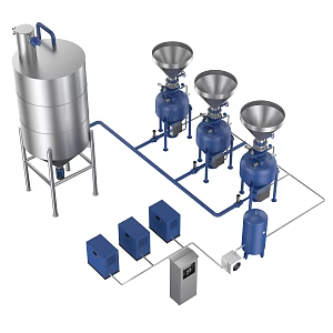 pneumatic conveying system 3d model