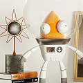 Creative Modern Decorative Ornament Set With Robot Planet Models Satellite Toy Car And Photo Frames