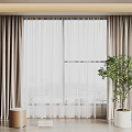 Modern Curtains 3d model