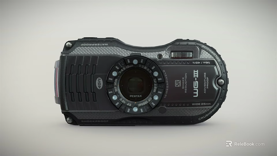 Team Waterproof Digital Camera With FHD 1080P Video And Durable Rugged Design 3d model 