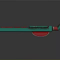 Retro Calculator With Teal Body Red Buttons And Green Screen Design