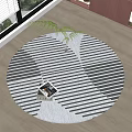 Round carpet 3d model