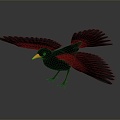 Modern Crow Birds 3d model