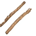 Natural Stone Wood Logs With Holes And Rough Textured Surface