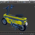 Yellow Modern Motorcycle With Black Seat And Sleek Body Design