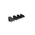 Modern Accent Chair With Multiple Colors Leather Upholstery And Metal Legs