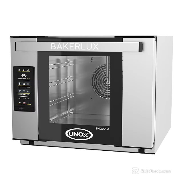 Bakerlux UnoX Sinfony Stainless Steel Kitchen Oven With Digital Control And Glass Door 3d model 