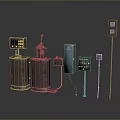 Industrial Metal Equipment Setup With Copper Tanks Control Panels And Sensors