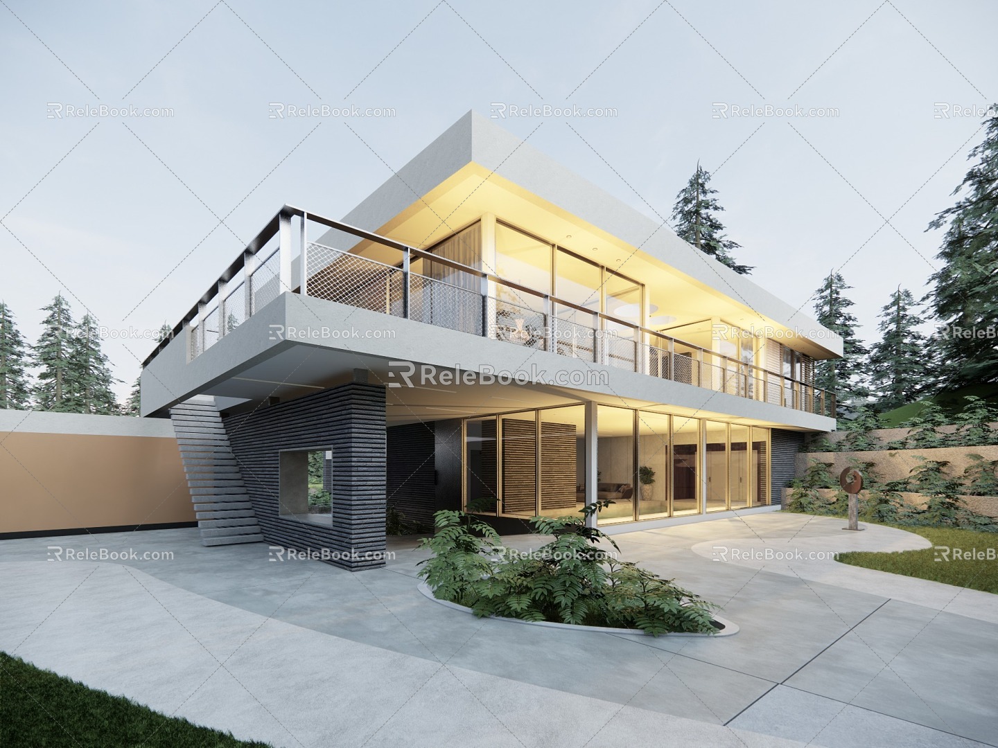 Modern Villa Homestay 3d model