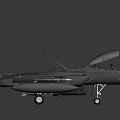 Gray Military Fighter Jet With Tail Number 51 And Mounted Weapons