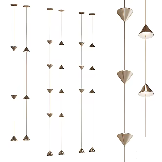 Modern chandelier 3d model