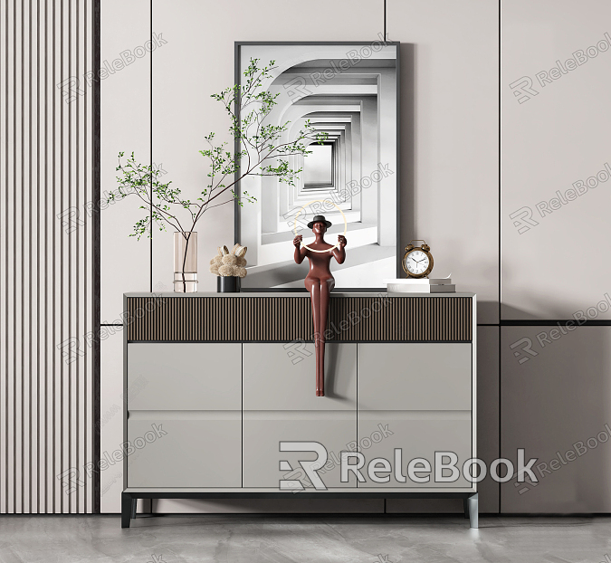 Modern Entrance Cabinet model