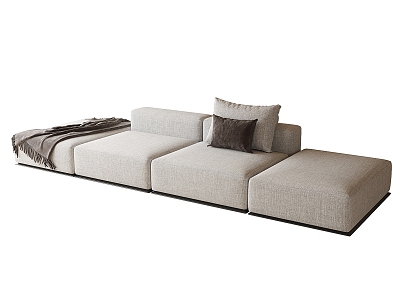 Modern Multiplayer Sofa Three-Seat Sofa model