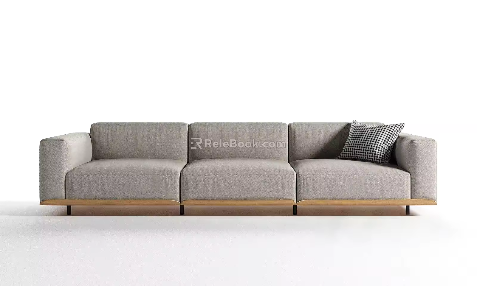 Modern Three-Seat Sofa Casual Multiplayer Sofa 3d model