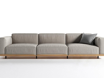 Modern Three-Seat Sofa Casual Multiplayer Sofa model