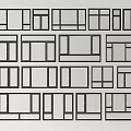 modern floor-to-ceiling windows 3d model