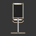 Simple Modern Dining Chair With Wooden Seat And Metal Frame For Home Interior