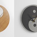 Modern Clock Decoration Bagua Bell 3d model