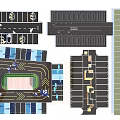 Eco Friendly Parking Lot Design With Green Landscaping And Efficient Layout