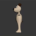 Cute Stuffed Dog Toy With Brown Ears Black Nose And Outstretched Arms