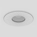Modern Downlight Spotlight With White Frame And Warm Interior Lighting Design 3d model