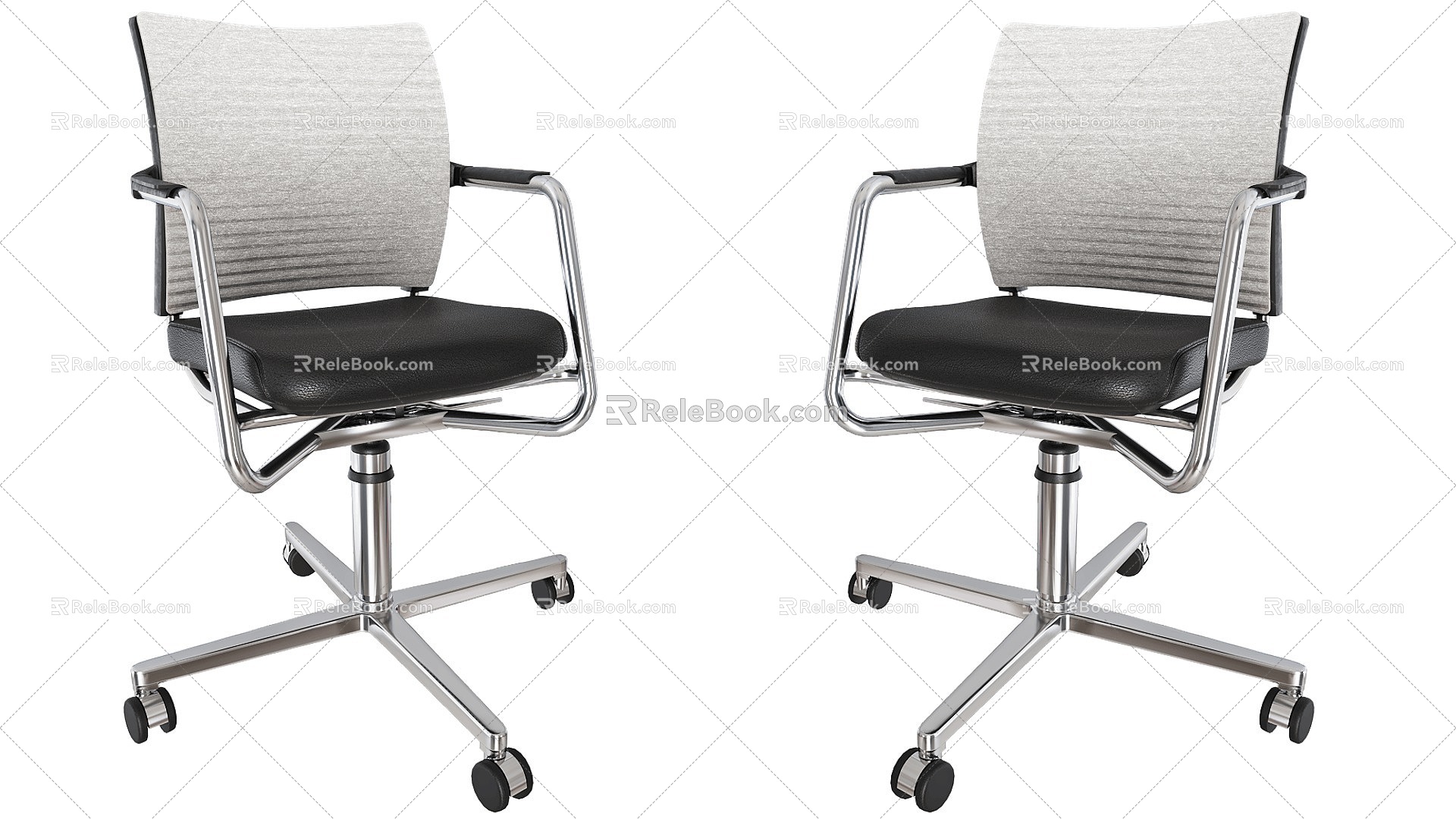 Stainless Steel Chair Office Chair Leather Chair Stainless Steel Chair Boss Chair Leisure Chair White Leisure Chair European Leisure Chair American Leisure Chair 3d model