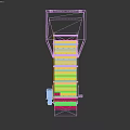 Inclined Vibrating Conveyor With Metal Frame And Hole Design For Industrial Use